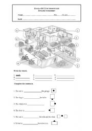 house and prepositions