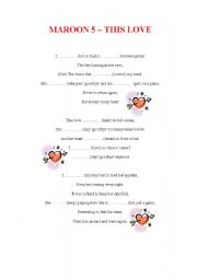 English worksheet: maroon 5