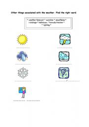 English worksheet: weather