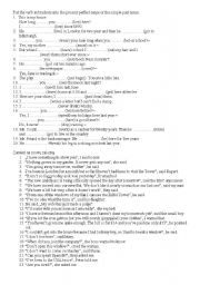 English Worksheet: grammar exercises