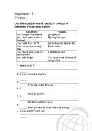 English worksheet: Conditional sentence 