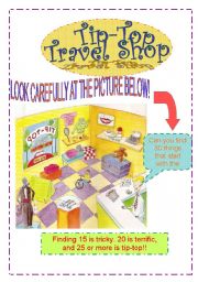 WORDGAME- TIP-TOP TRAVEL SHOP