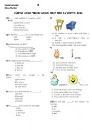 English worksheet: a worksheet 