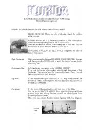 English Worksheet: Florida