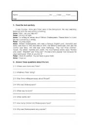 English worksheet: Simple Past