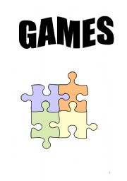 English Worksheet: english games