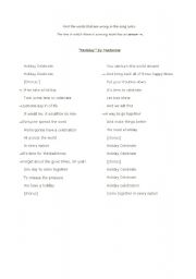 English Worksheet: Holiday -Madonna