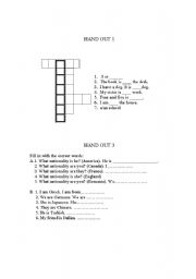 English Worksheet: Nationalities