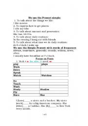 English Worksheet: present simple