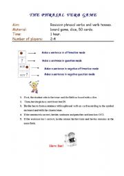 PHRASAL VERBS - BOARD GAME