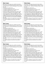 English Worksheet: joke - man in the desert