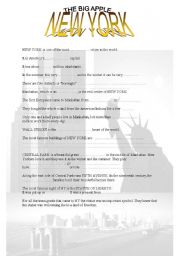 English Worksheet: New York