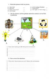 English Worksheet: First Conditional 