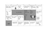 English Worksheet: speaking board game