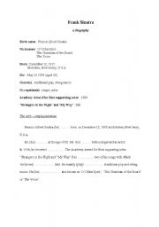 English Worksheet: Frank Sinatra   