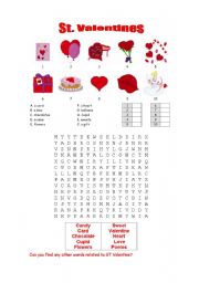 English Worksheet: st valentine