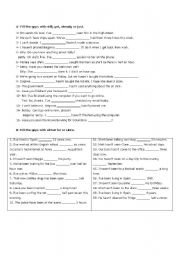 English worksheet: present perfect /simple past 