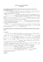 English Worksheet: Present Perfect and Simple Past