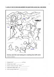 English Worksheet: Reading and writing test