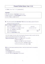 English worksheet: Presen Perfect