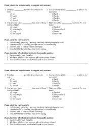 English worksheet: Adverbs - quick check