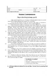 English Worksheet: 8th grade test