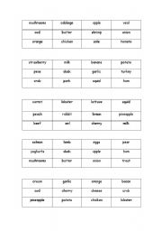 English Worksheet: bingo