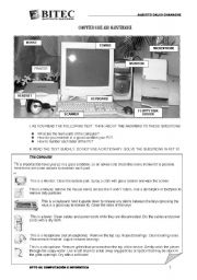 English Worksheet: COMPUTER CARE AND MAINTENANCE