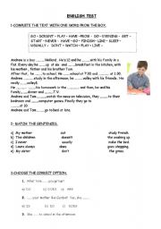 English Worksheet: SIMPLE PRESENT