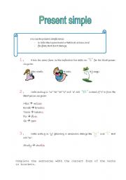 English worksheet: SIMPLE PRESENT