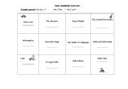 English Worksheet: Can/Cant find someone who