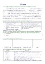 English Worksheet: module one review