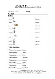 English Worksheet: countables