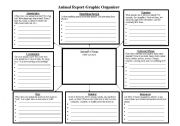 English Worksheet: Animal Research Graphic Organizer