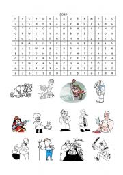English Worksheet: word search