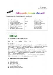 English Worksheet: linking words: from sentences to a paragraph