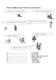 English Worksheet: simple present 