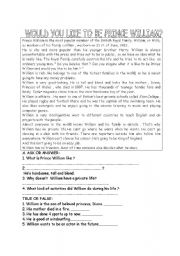 English Worksheet: reading