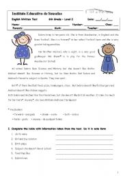 English Worksheet: Likes and dislikes