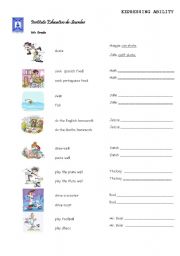 English Worksheet: Expressing ability or disability