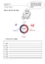 English Worksheet: Time 