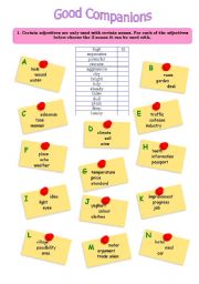 English Worksheet: Good Companions