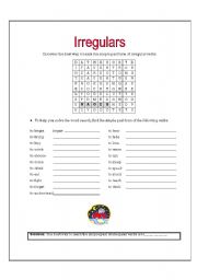 English Worksheet: Irregulars