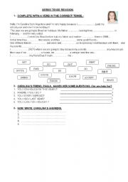 English Worksheet: simple past