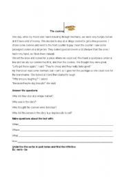 English Worksheet: The cookies