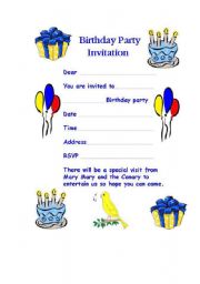 English Worksheet: Birthdays