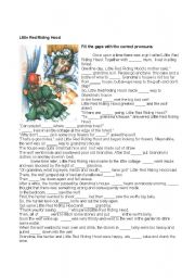 English Worksheet: Little Red Riding Hood