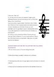 English Worksheet: test