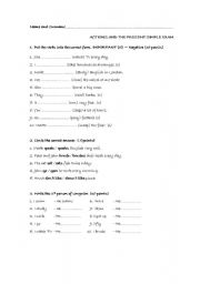 English Worksheet: Revise the 