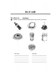 English Worksheet: Food and beverages